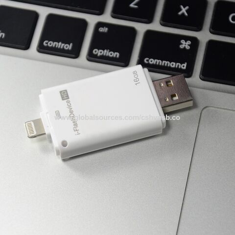 I-Flash Drive für iPhone 5/5S/6, iPad, iPad Mini, Air, Dual-Speicher - 16GB Einfaches Speichern von Bildern und Videos