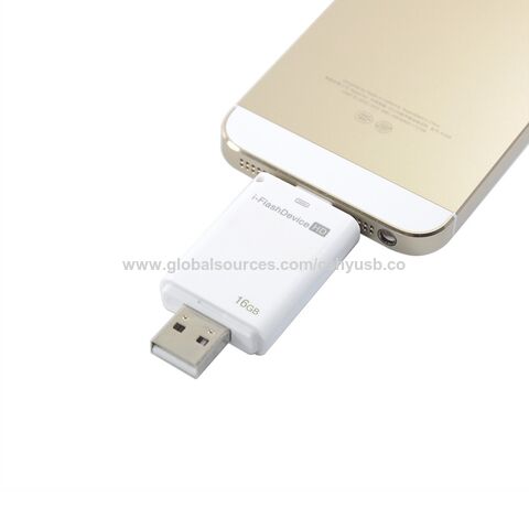 I-Flash Drive für iPhone 5/5S/6, iPad, iPad Mini, Air, Dual-Speicher - 16GB Einfaches Speichern von Bildern und Videos