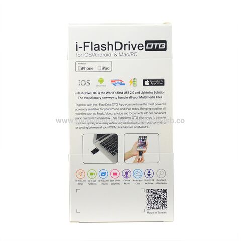 I-Flash Drive für iPhone 5/5S/6, iPad, iPad Mini, Air, Dual-Speicher - 16GB Einfaches Speichern von Bildern und Videos