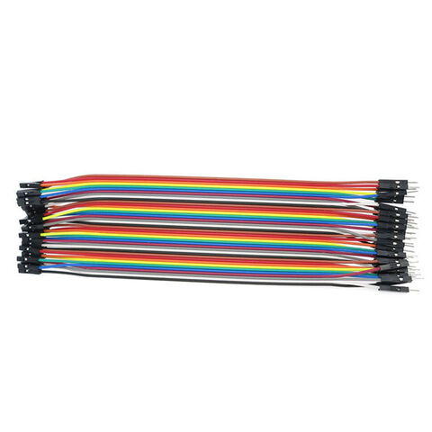 40Pin 20cm DuPont 1P-1P Wire Jumper Cables Socket to Socket Female-Female  (F-F)