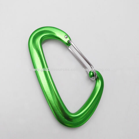 Gancho de mosquetón para escalada de aluminio 7075 de alta resistencia al aire libre para acampar 12KN tipo D