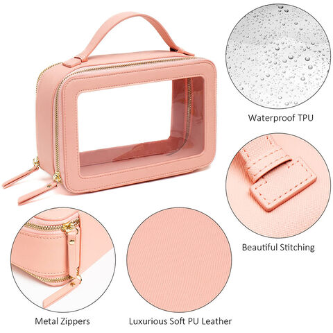 Buy Wholesale China Clear Makeup Bag Travel Toiletry Cosmetic Bag Case  Portable Clear Makeup Organizer Transparent Storage Bag For Women & Clear  Makeup Bag at USD 4.8