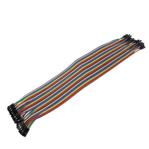 40pcs Dupont Wire Color Jumper Cable 2.54mm 1P-1P Female-Female For Arduino