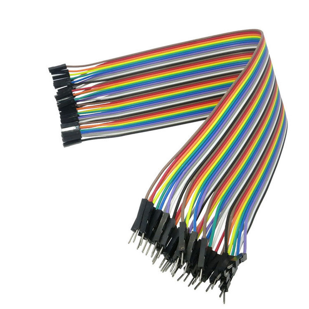 40pcs Dupont Wire Color Jumper Cable 2.54mm 1P-1P Female-Female For Arduino