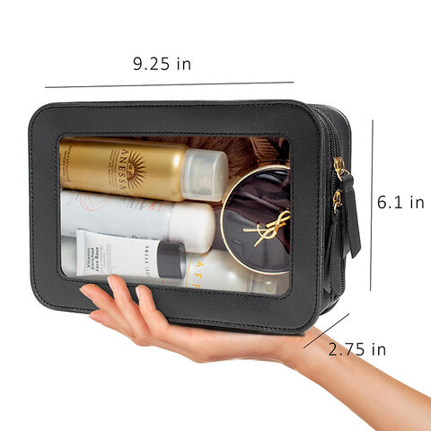 Buy China Wholesale Factory Supplier Custom Logo Transparent Clear Makeup  Organizer Bag Travel Toiletry Cosmetic Bag Case For Women & Travel Cosmetic  Case $4.4