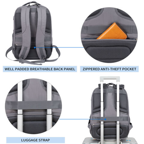 Compre Mochila Portátil De Viaje 18,4 Pulgadas Xxxl Con Carcasa Dura  Saferoom Rfid Bolsillos Repelente Al Agua College Daypack Elegante Bolsa De Ordenador  Portátil y Mochila Portátil De Viaje de China