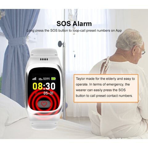 Smart Watch Elderly Fall Alarm, Elderly Gps Tracker Watch