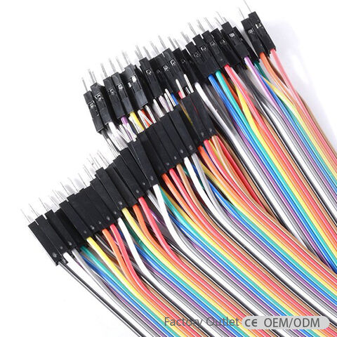 40pcs in Row Dupont Cable 2.54mm male to male jumper wire 30cm for