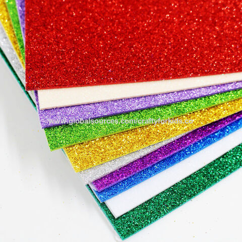 10pcs/pack 2MM Thick A4 with Gold Powder Sheet Material Glitter