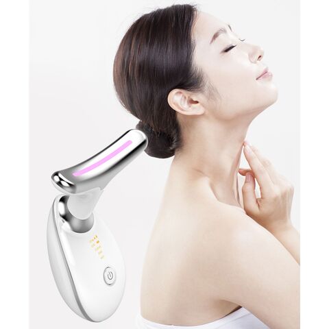 Skin lifting Beauty Instrument LED Photon Vibration v-face Neck Lifting Skin Tighten Anti Wrinkle Remove Massager Device