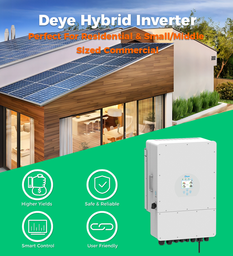 Wholesale Deye Hybrid Solar Inverter 12kw 10kw 8kw 3 Phase Deye 12kw ...