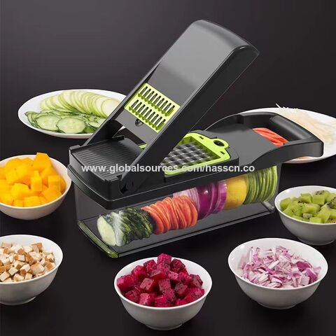 Buy Wholesale China 4 In 1 Vegetable Chopper/spiralizer Vegetable  Slicer/onion Chopper With Container/pro Food Chopper/slicer Dicer Cutter & Vegetable  Chopper at USD 3.2
