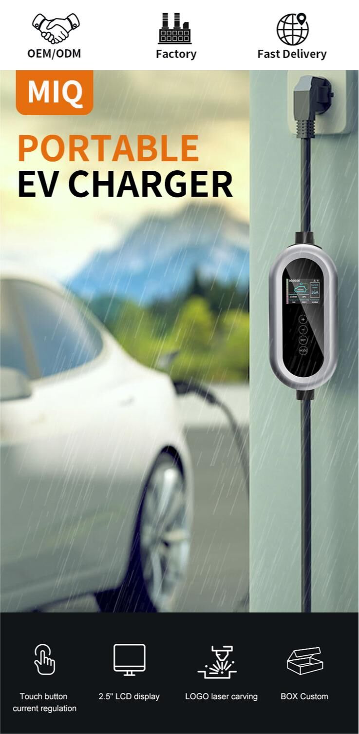 Buy Wholesale China Miq Customizable Portable Car Charger Type 2 Electric  Car Ev Charging Station 7.5kw Ac 32a Commercial Fast Car Charging Pile &  Car Ev Charging Station at USD 128