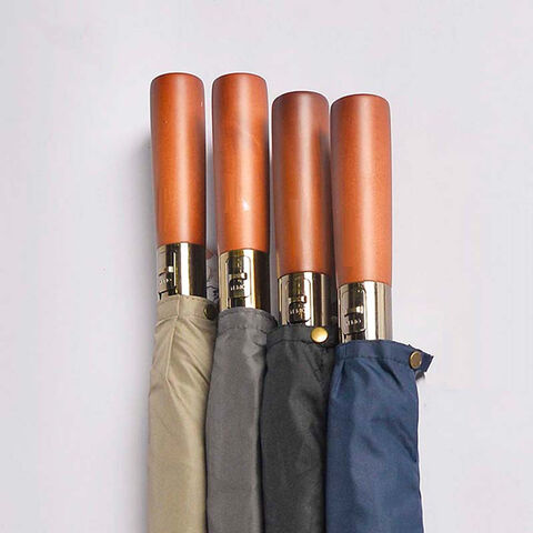 Wholesale Mens Wooden Handle Promotional Golf Umbrellas 