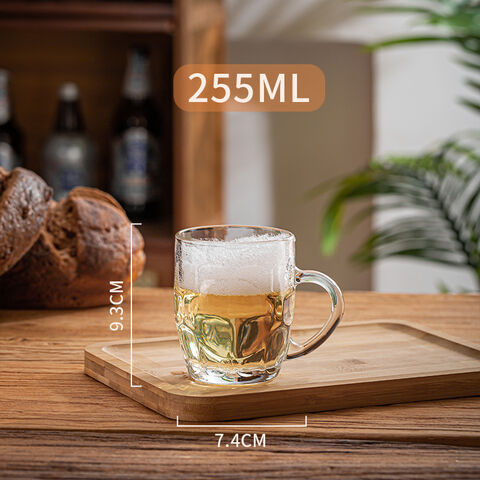 Square Glass Mug Milk Coffee Drinkware Cup Transparent Beer Mug with Lid  Straw