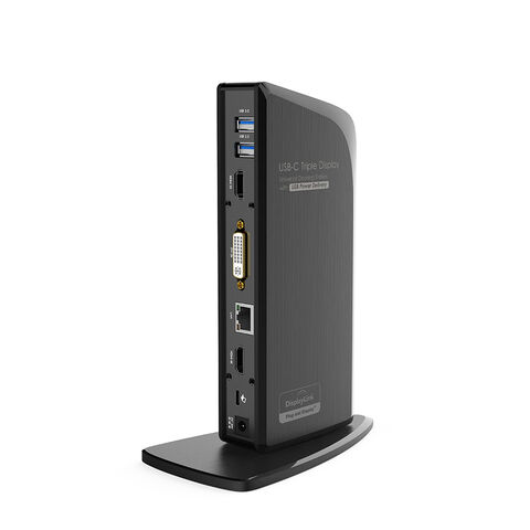 Dock Universal USB-C DisplayLink de 60W Power Delivery para Triplo Monitor