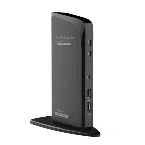 Dock Universal USB-C DisplayLink de 60W Power Delivery para Triplo Monitor