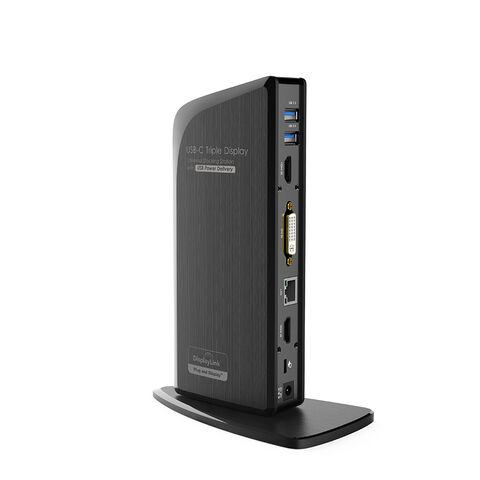 Dock Universal USB-C DisplayLink de 60W Power Delivery para Triplo Monitor