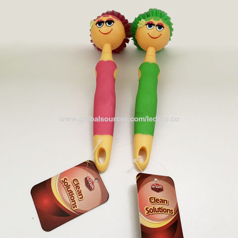 Buy Wholesale China Doll Kitchen Scrub Brush Durable Girl Doll Shaped Deep  Cleaning Dish Brush Is A Fun & Dish Brush at USD 0.32