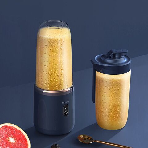  Portable Juicer Blender,Household USB Rechargeable Electric Fruit  Vegetable Extractor Juice Blender - Blue: Home & Kitchen