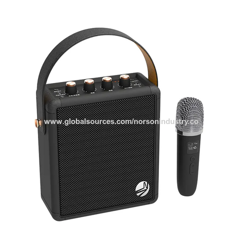 Klack Karaoke Retro Altavoz Subwoofer con Micrófono Bluetooth 10W