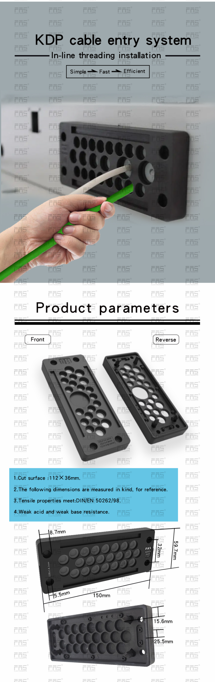 Fas Electrical Cabinet Equipment Dedicated Wall Panel Kdp 24/11 ...