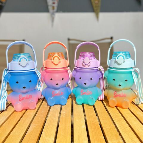 Botellas De Agua 380 ML Kawaii Bear Botella Térmica Para Niños