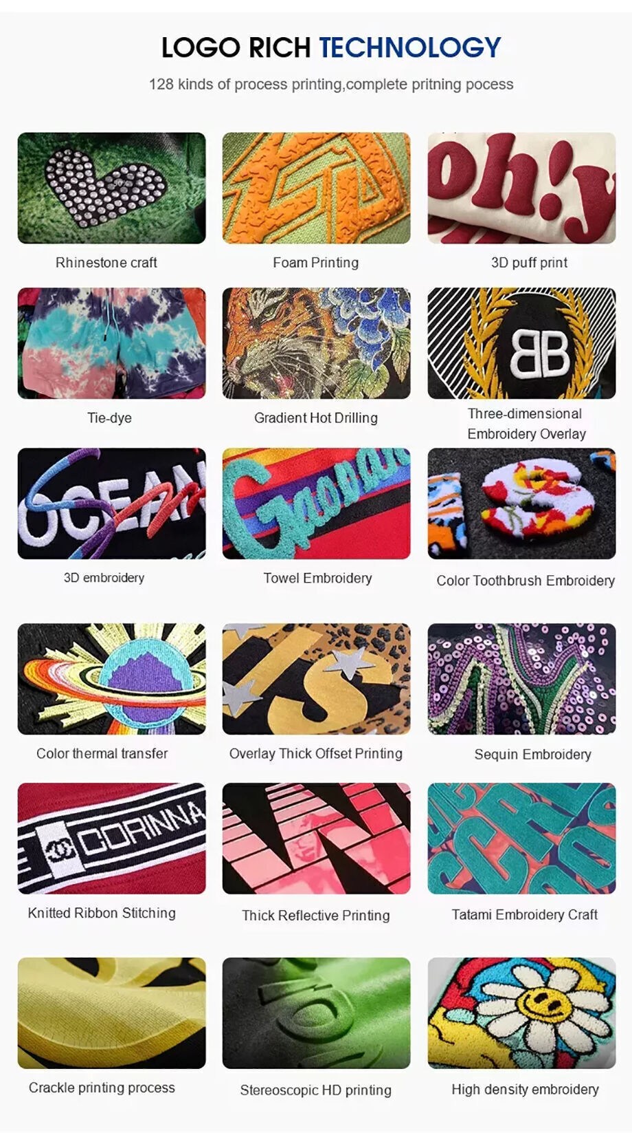 Wholesale High Quality Blank T Shirt Custom Heavyweight Cotton Oneck