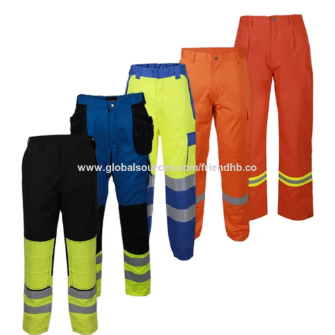 1pc Men's Patchwork Wear-Resistant Thickened Multi-Pocket Multi-Functional  Knee Guard Safety Workwear Trousers | SHEIN