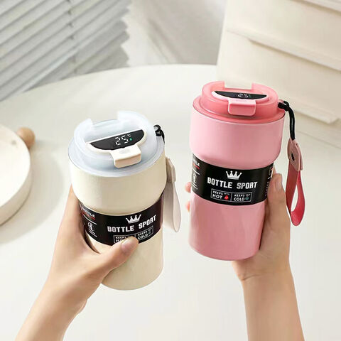 600ML Insulated Coffee Cup With Straw Stainless Steel Iced Coffee Mug Tea  Cold Drink Bottle Diamond Shaped Thermos Mug Tumbler - AliExpress