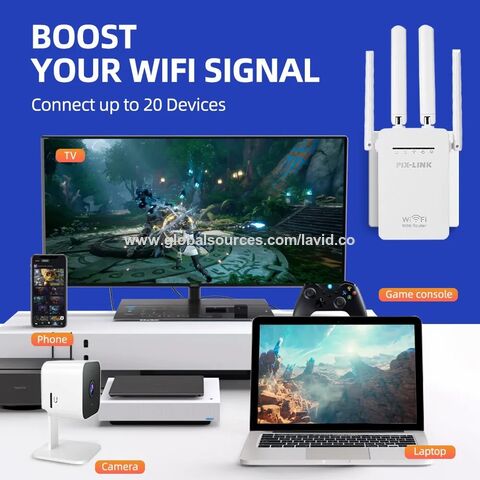 PIXLINK Fabrik preis OEM Wireless 300M WIFI Repeater Router Booster für Home Office