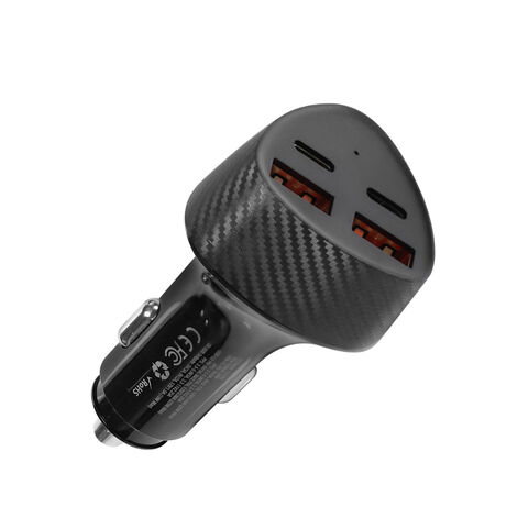Hochwertiges 50W PD QC3.0 4-Port USB-Schnellladegerät für das Auto