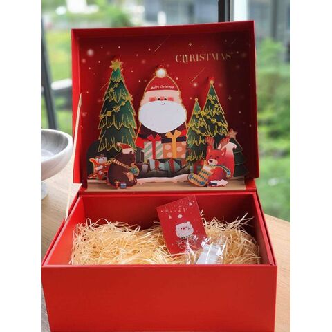 Boîtes d'expédition en papier personnalisées pour jouets d'enfants, décorations de Noël, vêtements et cadeaux, avec logo, boîte cadeau 3D