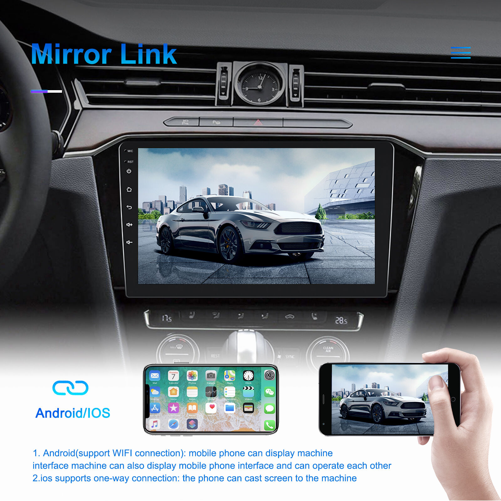 Buy Wholesale China Podofo 9 Inch 2+64g Android Car Radio Double Din ...