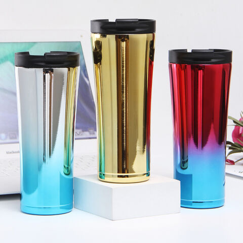 Stainless Steel Cherry Blossom Thermal Mug with Lid Double Wall Coffee  Leak-Proof Water Cup Travel Camping Tea Tumbler Drinkware