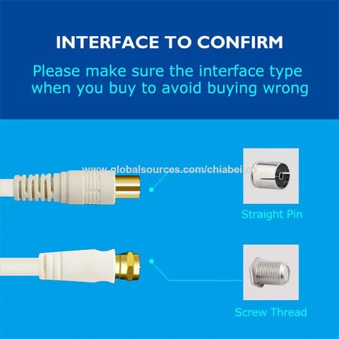 Cable de TV de Antena de 7,5 m, Cable coaxial - IEC Macho/IEC