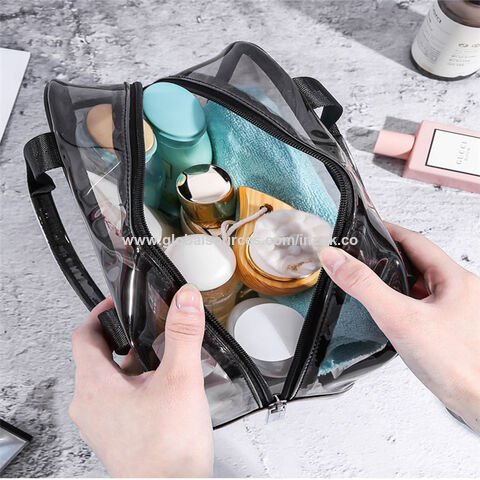Buy Wholesale China Clear Cosmetic Bag Waterproof Transparent Travel Makeup  Toiletry Organizer Bag & Clear Cosmetic Bag,toiletry Organizer Bag at USD  1.05