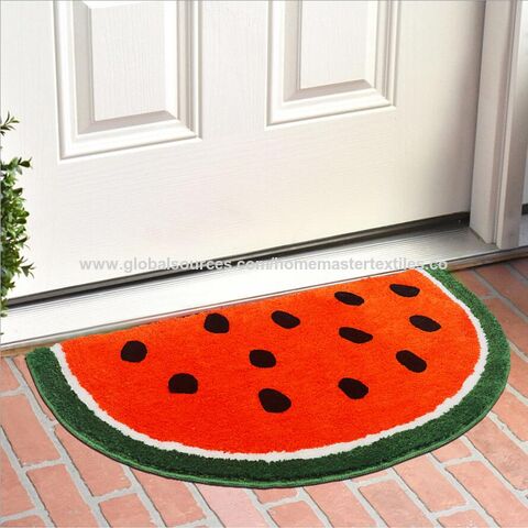 Washable Doormat Rug | Fade-Resistant | Summer Melon Doormat | Ruggable