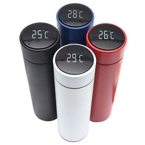 Personalised Water Bottle With Digital Temperature Display, Ladies