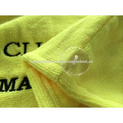 Turbante de microfibra OEM, envoltura de secado rápido para baño, spa, maquillaje, 64x25cm, 300gsm, amarillo, absorbente de agua, seco rápido, seguro para el cabello, suave