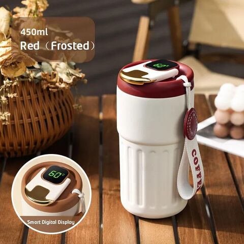 US Stock 450ml Fashion Smart Vacuum Cup With LED Temperature