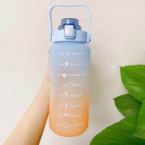 1.3l Kawaii Water Bottle With Straw And Sticker,kawaii Bear Water Bottle,kawaii  Portable Water Bottle,cute Water(blue)