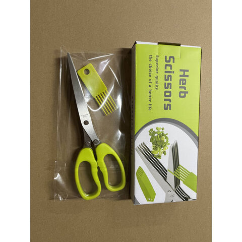 Buy Wholesale China Herb Scissors Set With 5 Blades And Cover -  Multipurpose Kitchen Chopping Shear Kitchen Gadge & Kitchen Scissors at USD  1.76