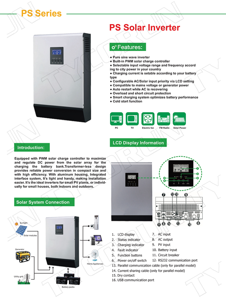 Buy Wholesale China Pure Sine Wave Dc To Ac Solar Power Inverter China ...
