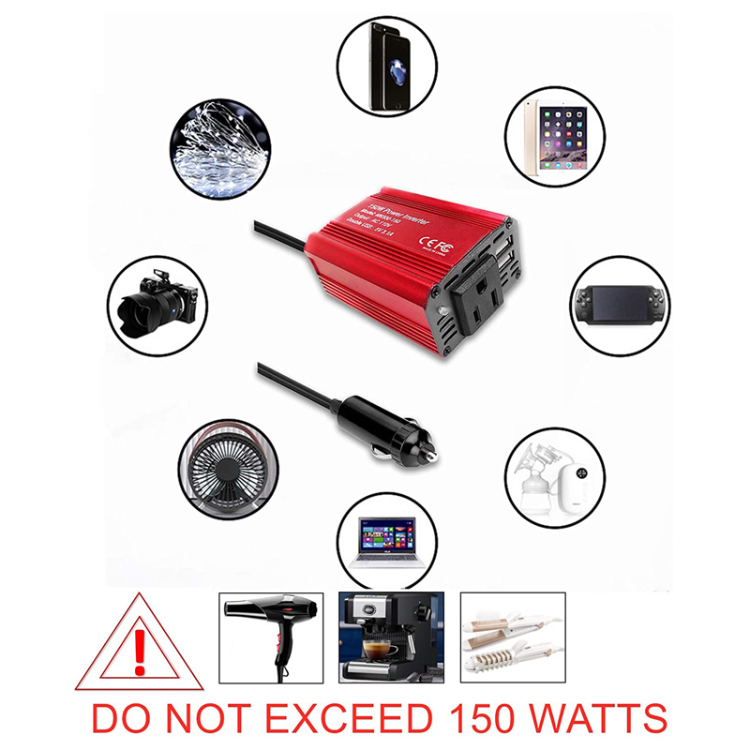 Buy Wholesale China 2 Usb Car Power Converter Booster Charger Dc To Ac ...
