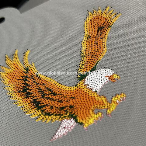 Felt Labels Supplier Eagle Logo Patch With Soft Rubber Silicone