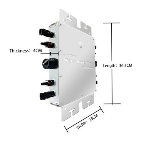 MAG Onduleur solaire Inverseur Micro connecté à Réseau Solaire monophasé,  Prise UE 230V 800W DC à CA Inverseur bateau 7092761967718