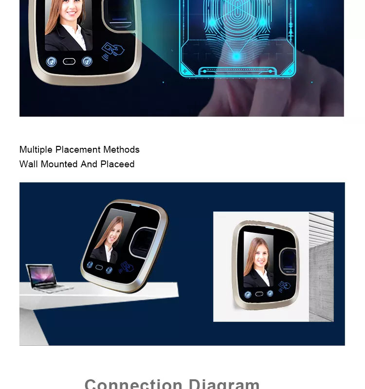 Buy Wholesale China 4.3 Inch Touch Screen Biometric Fingerprint With ...