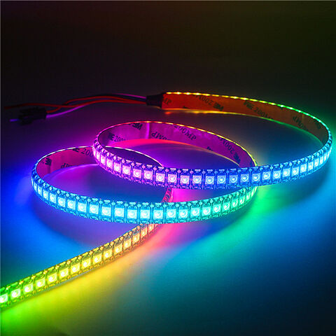 Acheter Bande lumineuse Led RGB, DC 5V, ruban Flexible, 1m 2m 3m 4m 5m  WS2812B, bande Led intelligente RGB adressable USB, lumière de décoration  de chambre à coucher et de vacances