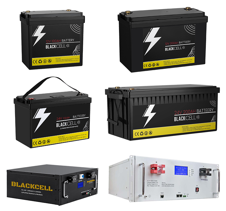 Eu Stock Blackcell 48v Lifepo4 Battery Pack 51.2v 48v 36v 24v 12v